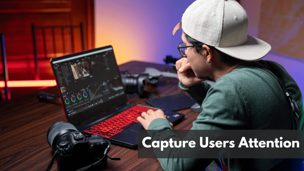 A man doing video editing with his laptop