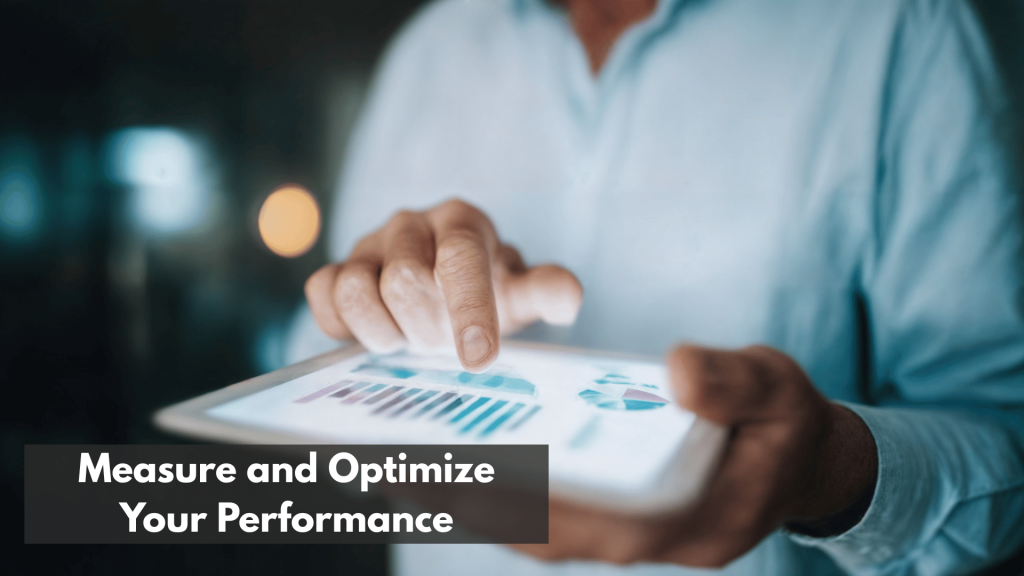 Man analyzing Pinterest performance metrics on tablet to optimize marketing results.